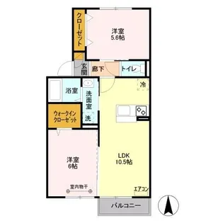 ヴァンヴェール【1階】の間取り