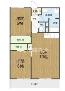 ニューリバティ藤田【1階】の間取り