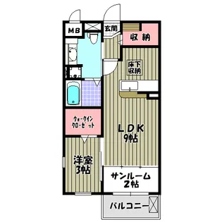 ガーデンハウスエアリー【1階】の間取り