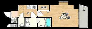 MESSAGE九条みなと通【4階】の間取り