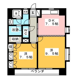 PIGEON VERT【7階】の間取り