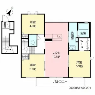 ファーストタワー【2階】の間取り