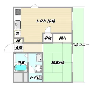 マイハイツセリガン【6階】の間取り