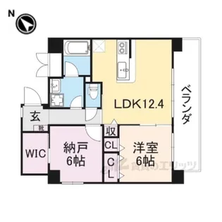 ベロフィオーレ宮之阪【4階】の間取り