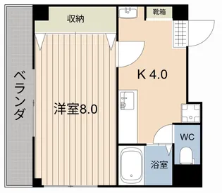サンクトレゾール【6階】の間取り