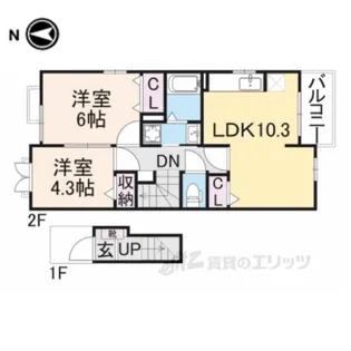 駅東館【2階】の間取り