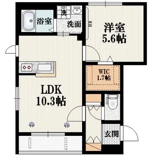 Anesis【1階】の間取り
