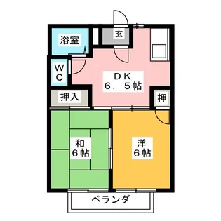 リンデン藤島【1階】の間取り
