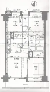ワンニャン飼養可 ライオンズマンション熊谷美土里町【3階】の間取り