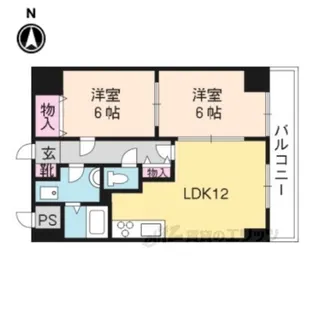 シェルベージュ城南【1階】の間取り