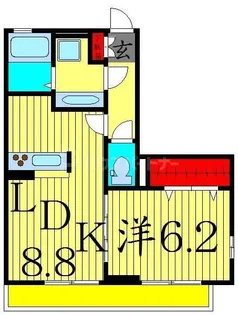 Jean Fillioux【2階】の間取り