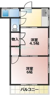 市川荘【2階】の間取り