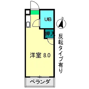 コーポグランプリ【4階】の間取り