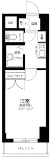 メインステージ西麻布【7階】の間取り