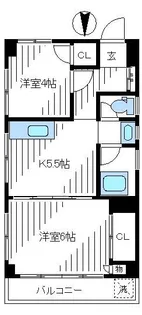 山栄コーポ【3階】の間取り