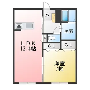 ミズキ B【1階】の間取り