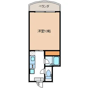 PLAZA寺町II番館【2階】の間取り