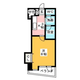 Grace Maison本陣【8階】の間取り