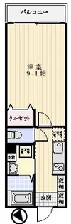 ブルーグランデ幡ヶ谷【2階】の間取り