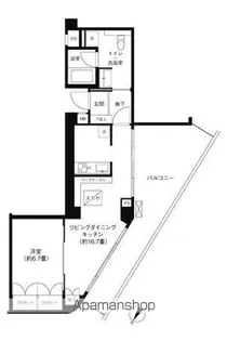 ヒューリック浅草一丁目【6階】の間取り