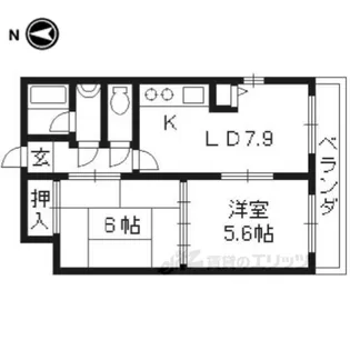 サンマンションナリマチ【4階】の間取り
