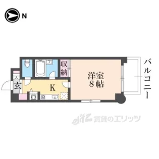 GATOD.M北山【6階】の間取り
