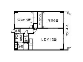 塩井川マンション【3階】の間取り