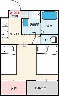 SUN生A号棟【2階】の間取り