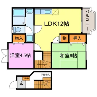 CASA M【2階】の間取り