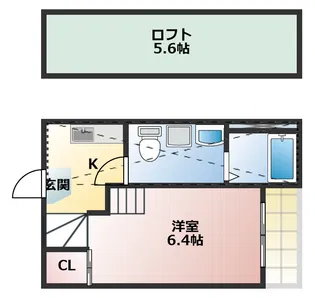K&K Dream今池【1階】の間取り