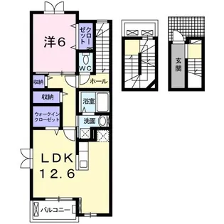ラフレシール【3階】の間取り