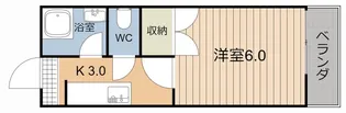 キャッスル竹井【3階】の間取り