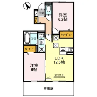 モアナ【1階】の間取り