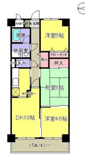 コリーヌ梶ヶ谷【1階】の間取り