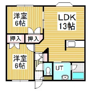 ヴィラグレイスフル【2階】の間取り