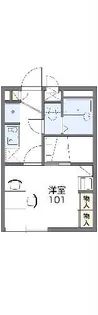 レオパレス秋豊II【2階】の間取り