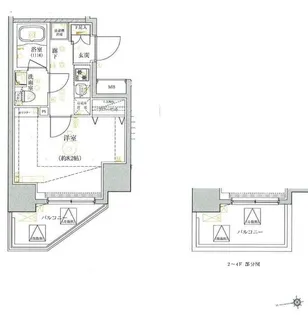 ベルシード大島【12階】の間取り
