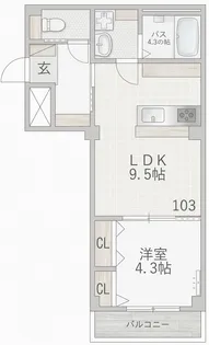 ジュネス【2階】の間取り