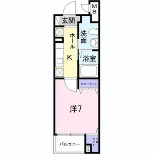 ビリーブ【1階】の間取り