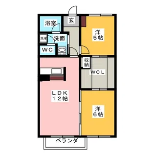 ハイネス神沢【2階】の間取り