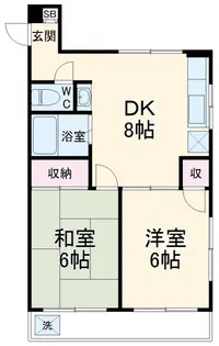 コーポ玉川【3階】の間取り