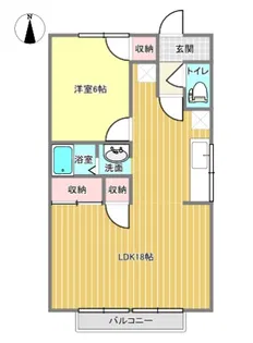 シャンポール新川【2階】の間取り
