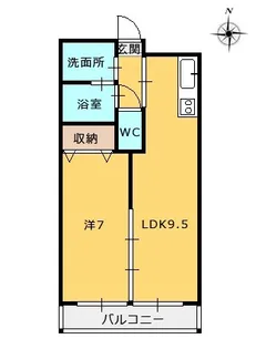 メゾンジュネス5【3階】の間取り