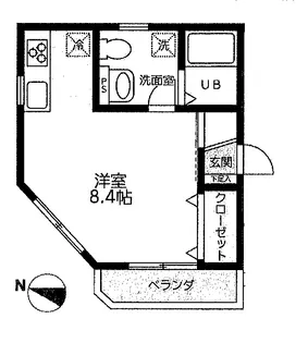 プレシャス横浜西谷【1階】の間取り