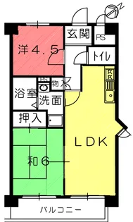 ネーブル壱番館【3階】の間取り