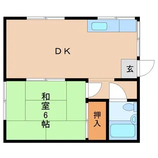 コーポ石黒【1階】の間取り