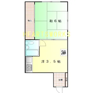 緑野マンション【4階】の間取り