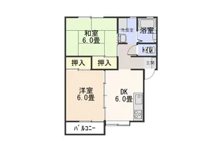 メゾンアンブル【2階】の間取り