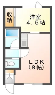 アポロ B棟【2階】の間取り
