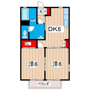 ア・プリオリ・S B棟【1階】の間取り